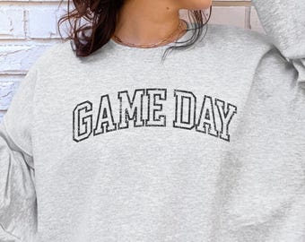 Distressed Game Day Sweatshirt, Lacrosse Mom Sweater, Lacrosse Game Day Sweatshirt, Lacrosse Mom Gift, Lacrosse Mom Shirt, Game Day Sweater