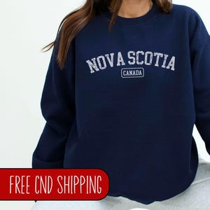 NovaScotia Sweatshirt, NovaScotia Sweater, Vintage NovaScotia, Nova Scotia Canada, Nova Scotia Sweatshirt, Atlantic Canada, East Coast Shirt