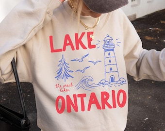 Lake Ontario Sweatshirt, Lake Ontario Sweater, Great Lakes Shirt, Quiet Activism Tee, Canada Sweater, Subtle Anti Trump Shirt, Canadian Gift