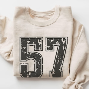 Custom Number Hockey Sweatshirt, Hockey Number Sweater, Hockey Game Day Sweatshirt, Proud Hockey Mom Gift, Custom Sports Number Shirt