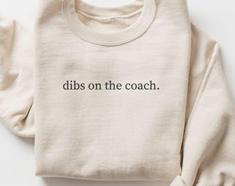 Sweat-shirt de hockey « Je prends l'entraîneur », pull de hockey humoristique, t-shirt d'entraîneur de hockey, cadeau amusant pour une maman de hockey, t-shirt de maman sportive, femme d'entraîneur de football
