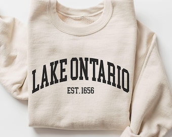 Lake Ontario Sweatshirt, Lake Ontario Sweater, Great Lakes Shirt, Quiet Activism Tee, Canada Sweater, Subtle Anti Trump Shirt, Canadian Gift