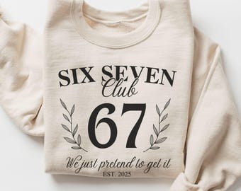 Funny 6 7 Social Club Sweatshirt, 6 7 Skeleton Hands Sweater, Funny Teacher Shirt, Group Teacher Sweatshirt, Trendy Viral Meme, Teacher Gift