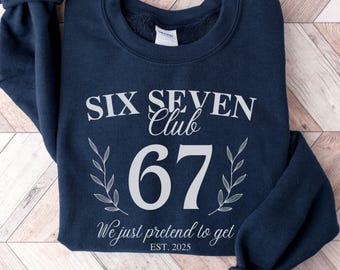 Funny 6 7 Social Club Sweatshirt, 6 7 Skeleton Hands Sweater, Funny Teacher Shirt, Group Teacher Sweatshirt, Trendy Viral Meme, Teacher Gift