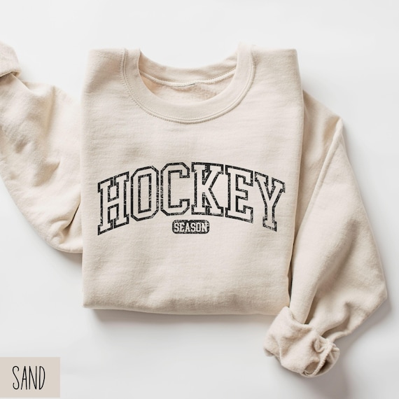 Hockey Season Sweatshirt, Vintage Hockey Sweater, Hockey Game Day Shirt, Retro Hockey Mom Gift, Sports Mom Shirt, Hockey Player, Hockey Fan