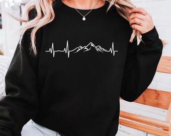Sudadera para amantes de la montaña, suéter de senderismo, camiseta para amantes de la naturaleza, sudadera para aventureros, Montañas Rocosas, suéter de naturaleza