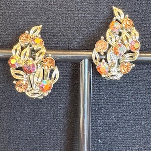 Lisner - Pendientes de clip vintage de hermoso diseño
