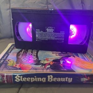 Sleeping Beauty Maleficent Prince Charming Aurora Disney Princess Movie Led Lamp Collectible man cave decor