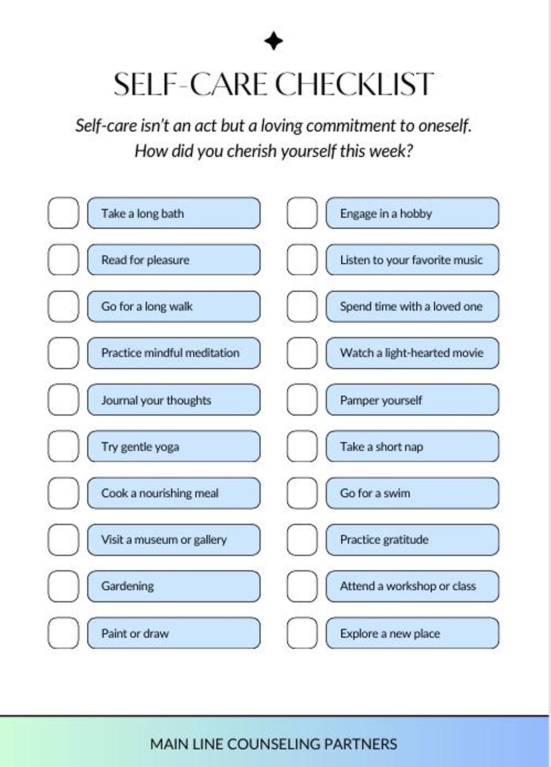 Self-care Journal PDF Printable - Etsy