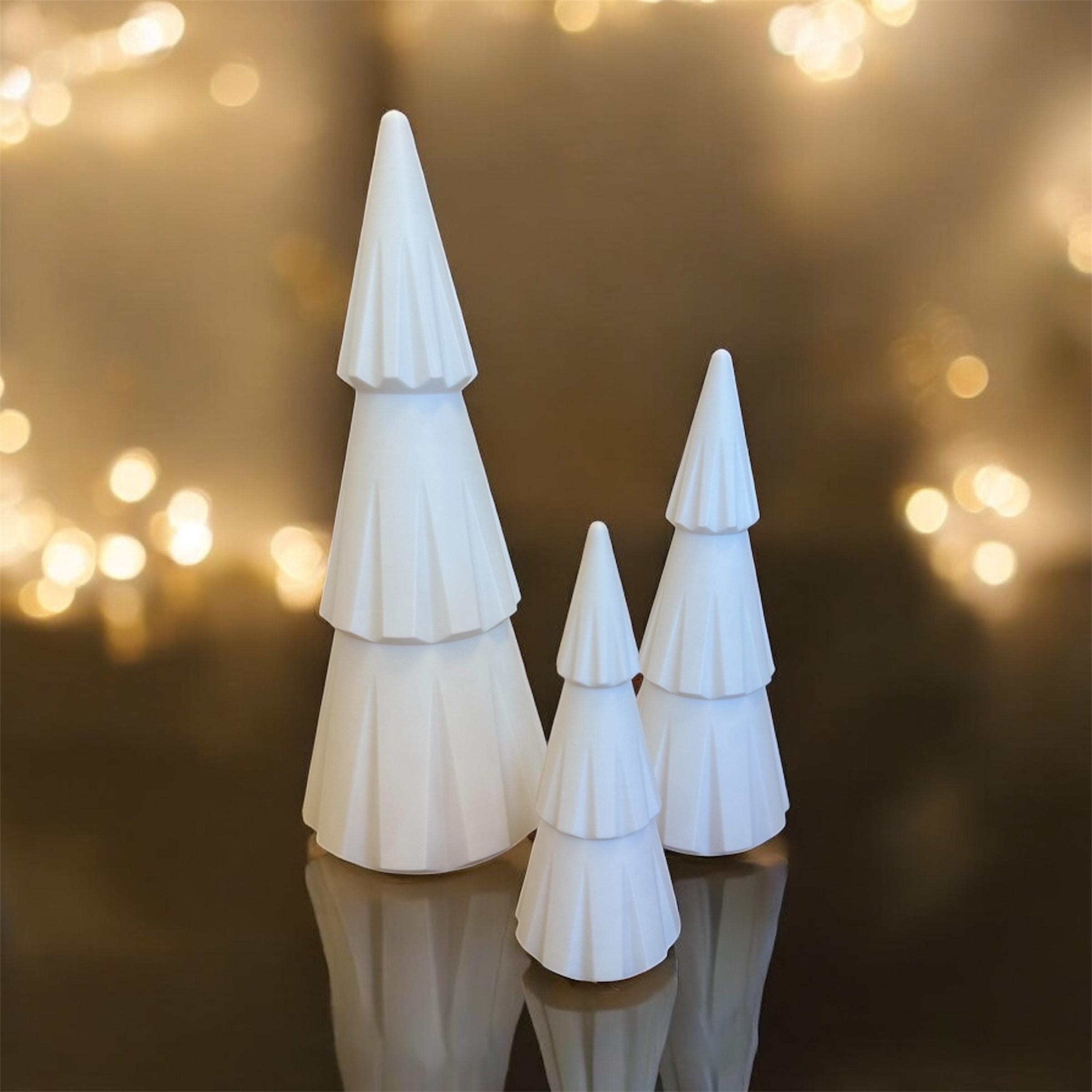 35 Stunning Christmas Fireplace Mantle Decor Ideas You'll Love: Festive Flair for Your Hearth 4 Christmas Tree Figures 3-Pack I Holiday Decor I Christmas Tree…