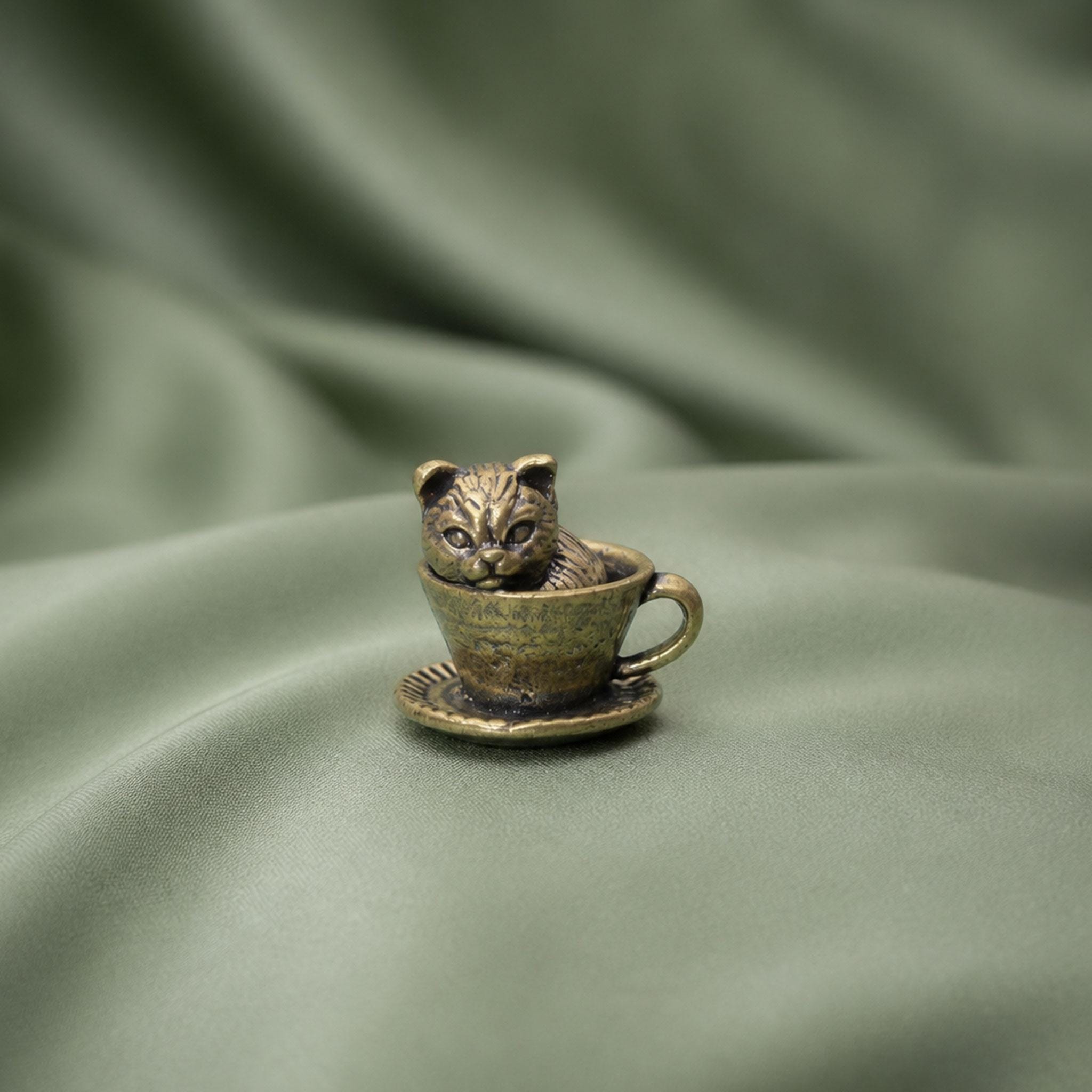 Antique Cat Teacup - Etsy