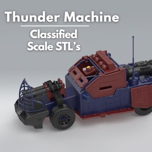 Thunder Machine - Classified Scale STL&#39;s , Premium Quality 3D Model for GI Joe Cobra
