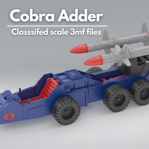 GI Joe Cobra Adder Classated - Premium Qualität 3D Modell / 3mf Dateien Maßstab 1:12