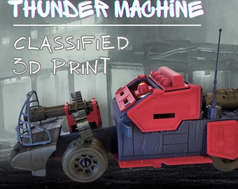 Vintage GI Joe Dreadnok Thunder Machine 3D Printed Custom Steering ...