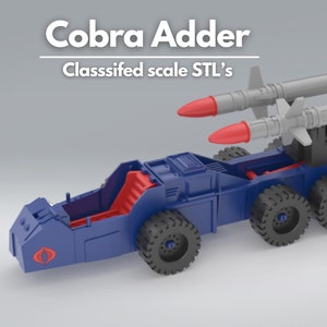 GI Joe Cobra Adder Classated - Premium Quality 3D Model / STL Figur im Maßstab 1:12