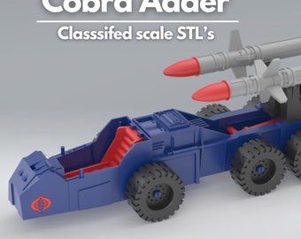 GI Joe Cobra Adder Classified - Premium Quality 3D Model / STL 1:12 scale figure