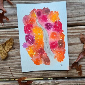 Au-dessus de l'automne Carte de voeux