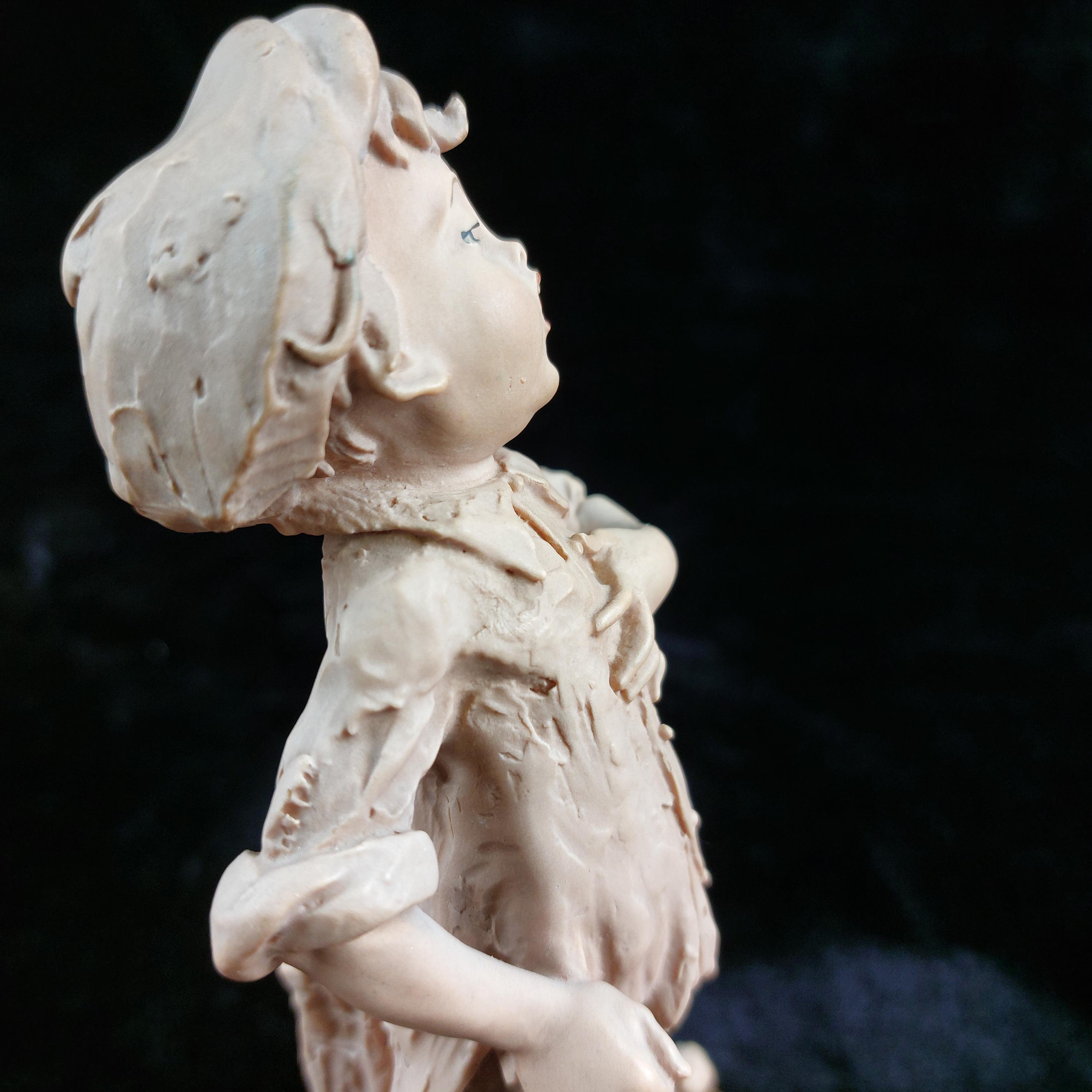 ジュゼッペ・アルマーニ「歌う少年」 - ヴィンテージ コールドキャスト