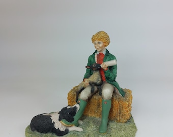 Border Fine Arts 'Spring Chores' JH69A - Collectible Figurine (Handmade in Scotland 1992)