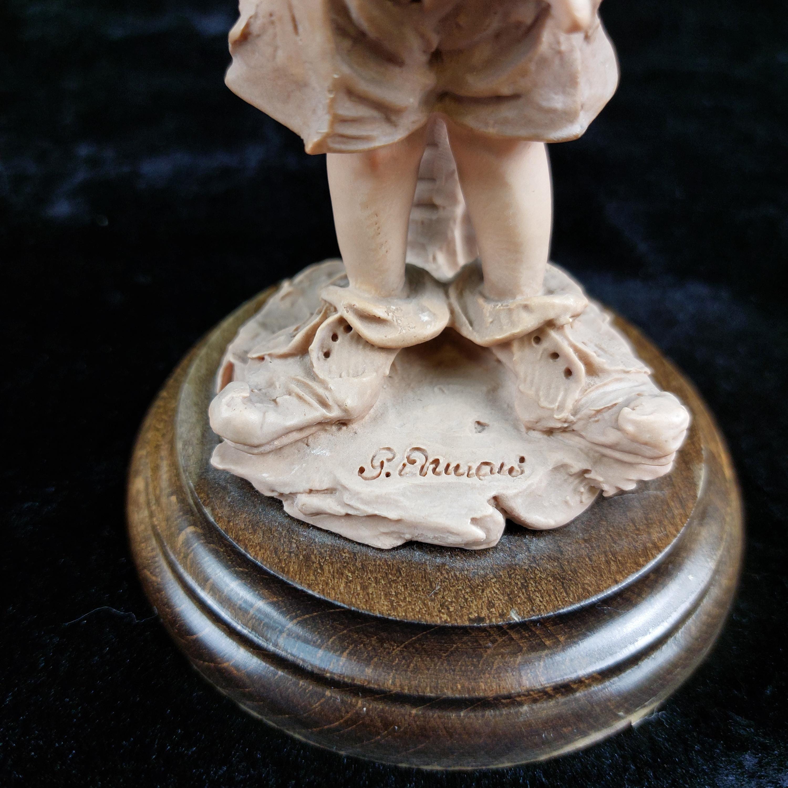 ジュゼッペ・アルマーニ「歌う少年」 - ヴィンテージ コールドキャスト