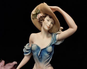 Giuseppe Armani Florence 'Joy' Figurine: Lady in Blue Dress, 2002 Figurine of the Year