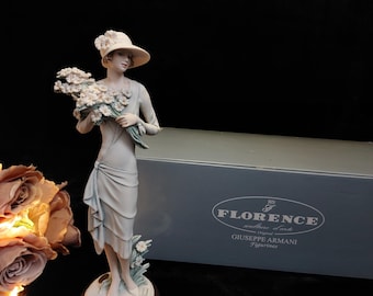 Giuseppe Armani "Marguerite" Florence 1731F Lady with Daisies Porcelain Figurine (2002) - Original Box & COA