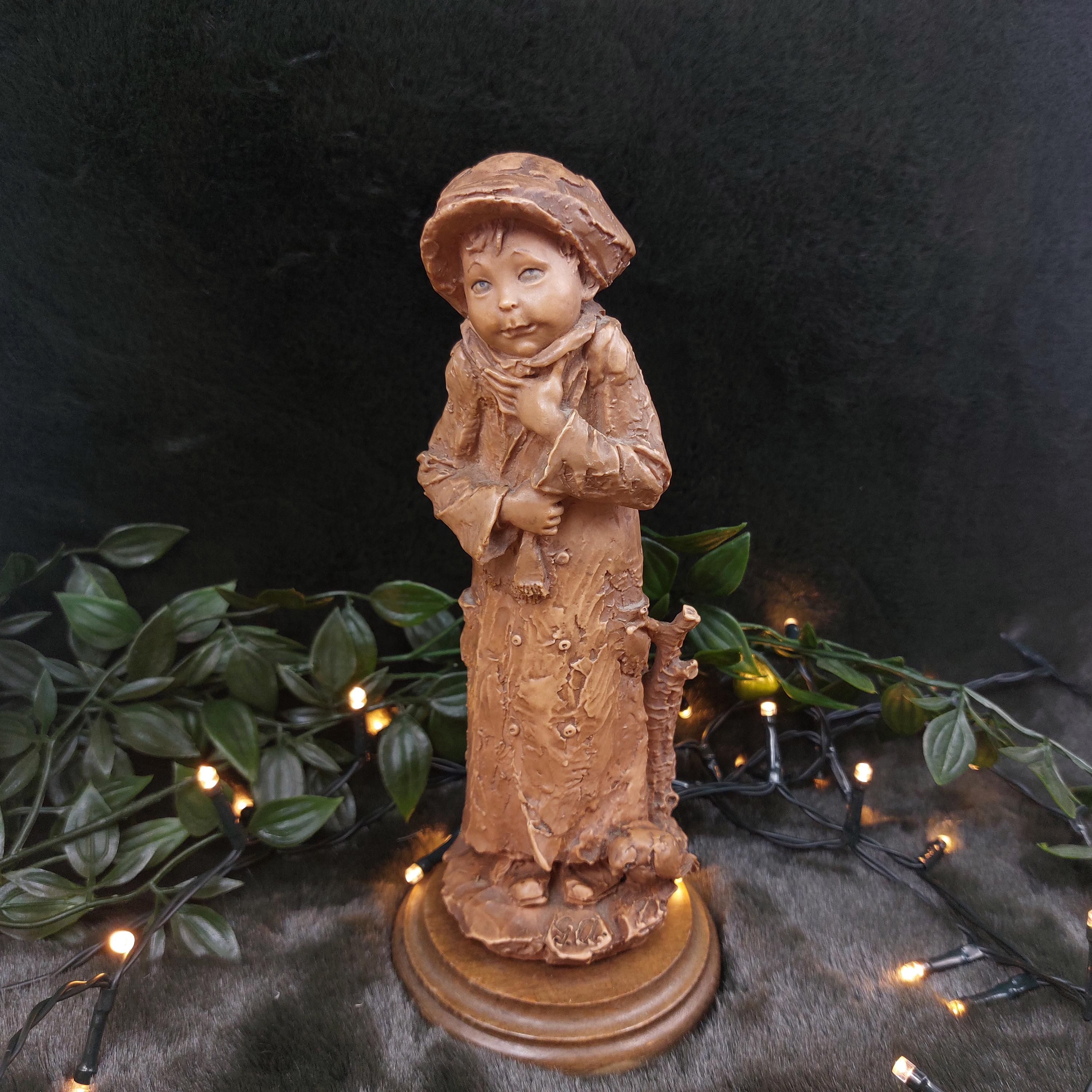 カポディモンテ 1990 年代 イタリア 少年フィギュア、9.5 インチ