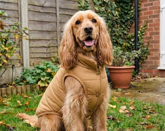 Waterproof Fleece Dog Jacket – Winter Coat with Harness Hole for Small Medium Dogs