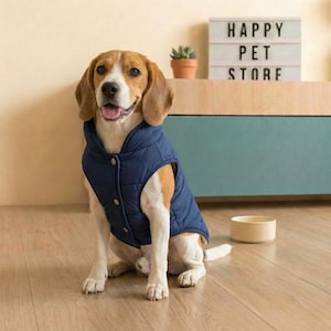 Wasserdichte Hundejacke : Warmer Hundemantel mit Fleece-Futter für kleine und mittelgroße Hunde