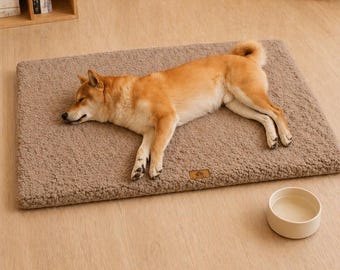 Orthopedic Dog Bed Mat, Calming Dog Mattress, Non Slip Pet Bed, Soft Cozy Dog Bed for Large Dogs