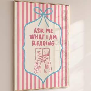 Book Lover Wall Art, Gift for Book Lovers, Bookish Wall Print, Cute Bookish Poster, Reading Quote Wall Art, Book Club Art, Digital Download