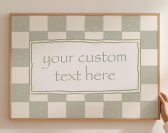 Personalized Quote Print: Custom Text Wall Art, Modern Wall Decor (Digital Download)