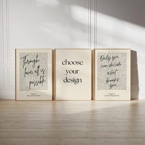 Anpassat citattryck, typografisk väggkonst, present till bokälskare (digital nedladdning)