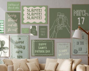 St. Patrick's Day Prints | Green Home Decor (Digital Download)