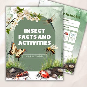 Insect Facts and Activities Printable for Kids: Learn About Garden Bugs & Educational Nature Fun