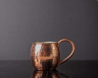 Hand-Forged Copper Moscow Mule Mug – Tin-Lined, Turkish Craft