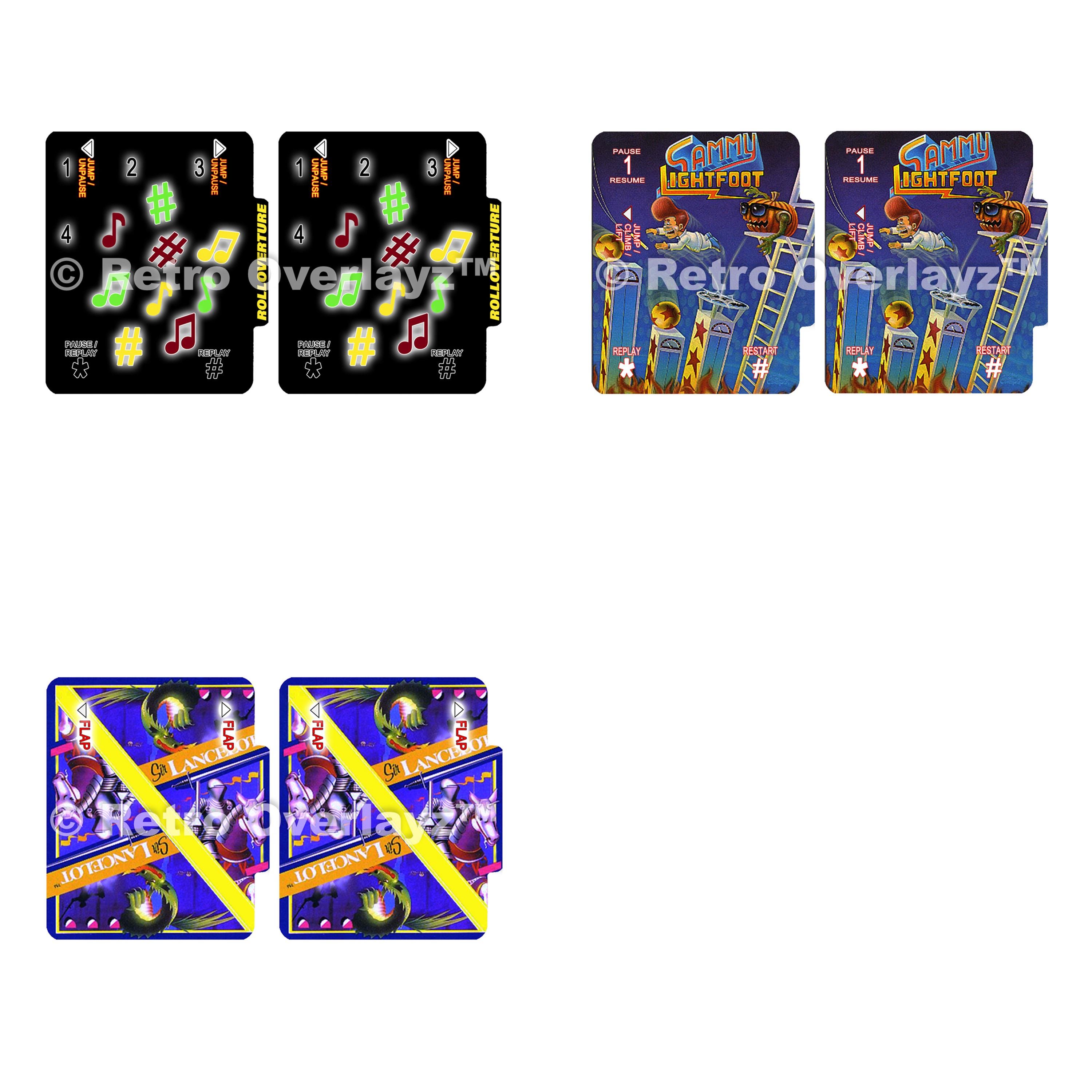 43 FLASHBACK Colecovision Controller Overlays, NEW Designs, Full Color, Gloss Finish, 2 For the Price of 1, Choose from List Below