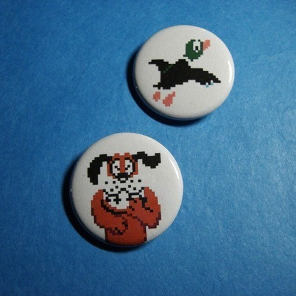 Duck Hunt NES Pinback Button Set