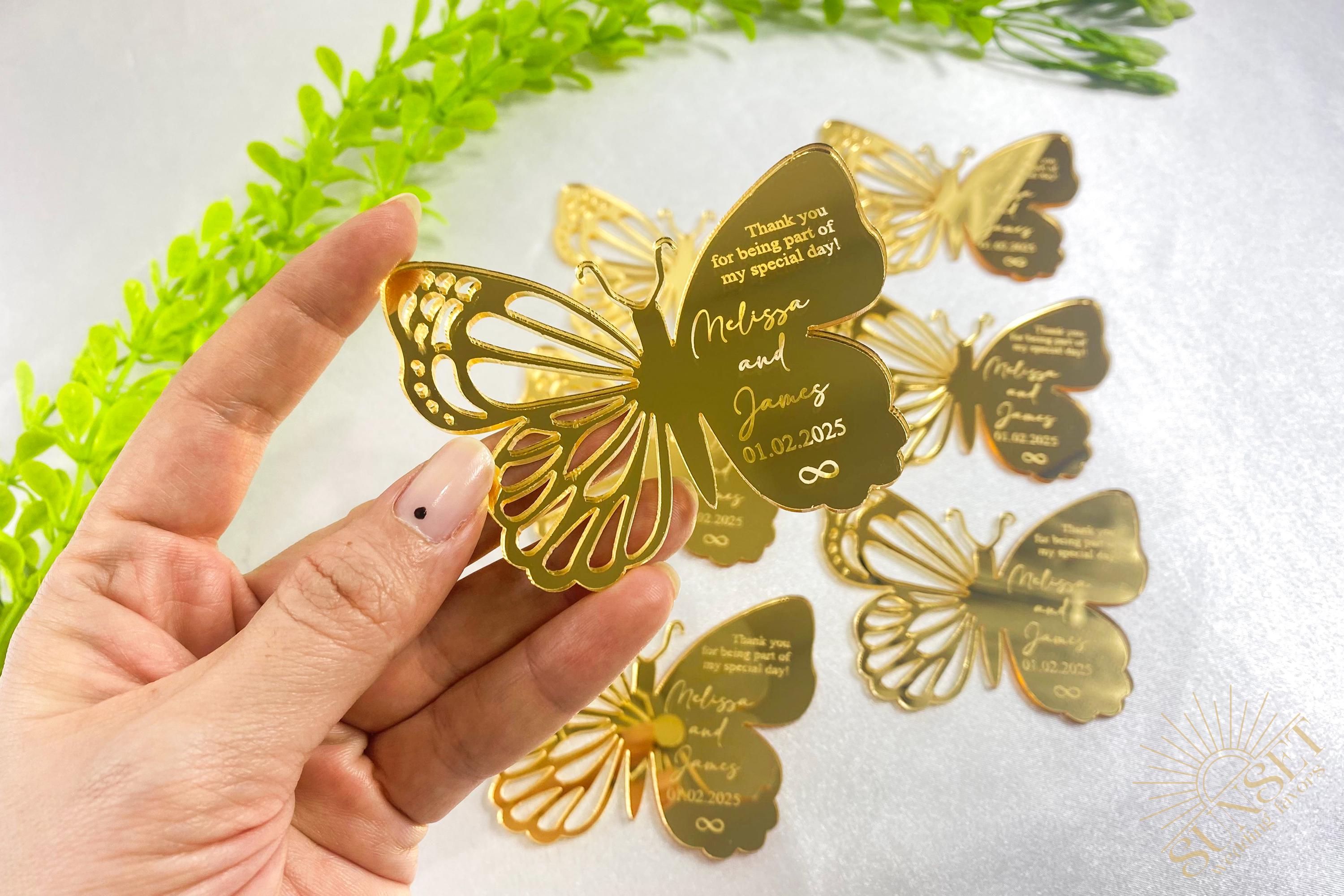 Butterfly Mirror Magnet, Butterfly Favors Gift, Welcoming Baby Favors, Quinceanera Favor, Sweet Favors, Wedding Favors, Bridesmaid Gift