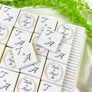 50 Pcs Wedding Chocolate Favors, Wedding Chocolate Gifts, Customized Chocolate, Wedding Favors, Engagement Chocolate, Custom Chocolate Gifts