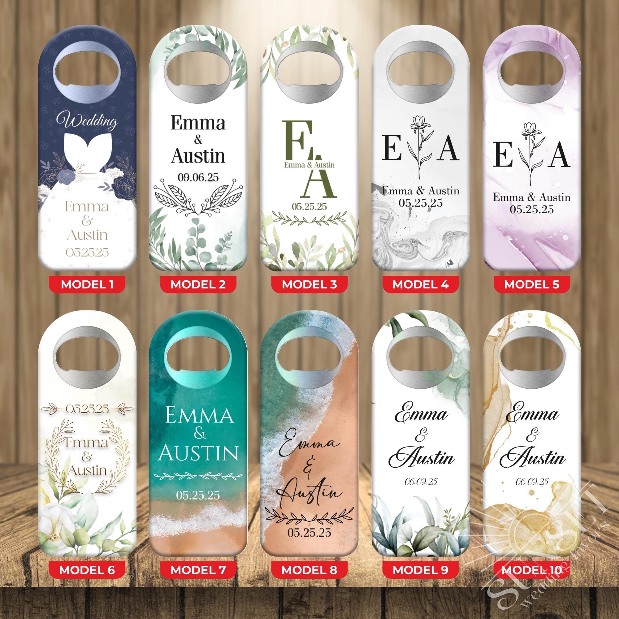 Personalized Magnet Bottle Opener Wedding Favor, Custom Engraved Bottle Opener, Wedding Souvenir, Magnet Bottle Opener in Bulk, Wedding Gift