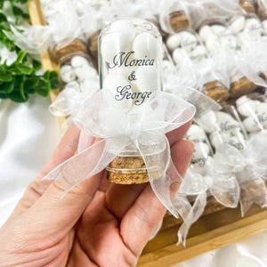 Almond Candy Favors, Jordan Almonds in Custom Lace Bag, Thank You Wedding Favors, Personalized Gift, Engagement Favors, Save the date