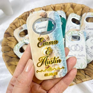 Wedding Favors Magnet For Guest, Beach Theme Engagement Party Favors, Ocean Theme Wedding Favors Gift, Save The Date, Bottle Opener Magnet