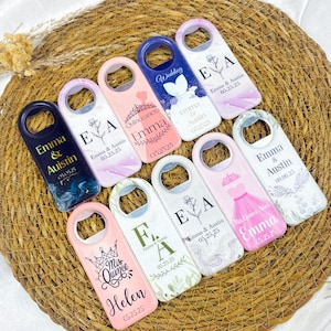 Personalized Magnet Bottle Opener Wedding Favor, Custom Engraved Bottle Opener, Wedding Souvenir, Magnet Bottle Opener in Bulk, Wedding Gift