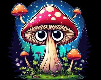 Cyfrowy projekt Space Shrooms – odlotowe galaktyczne grzyby!