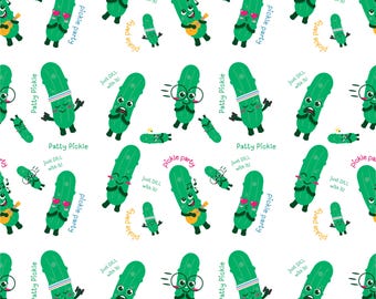 Pickle Party Patty - Digital Seamless Pattern