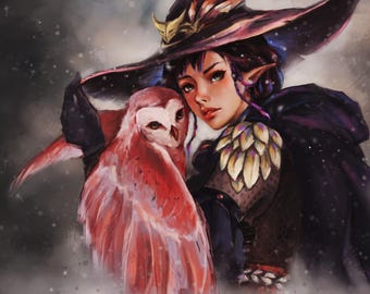 Custom Fantasy Character Portrait, Personalized DnD Art Commission