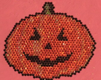 Jack O'Lantern de cristal de diamantes de imitación