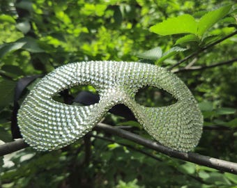 Rhinestone Mirrormask for Casanova masquerades or Eyes Wide Shut situations.