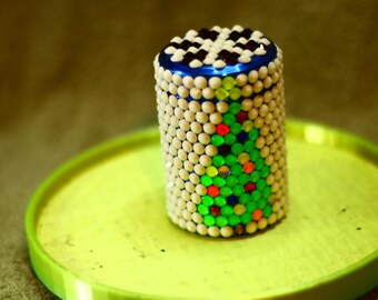 Neon Christmas Trees Stash Jar